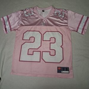 Romwe Pink Sports Jersey